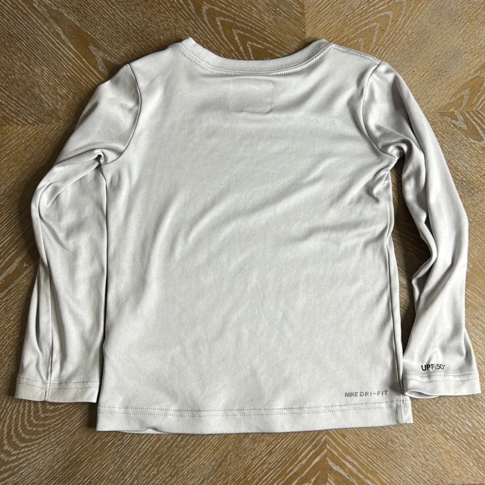 HURLEY Nike Dri-Fit UPF 50+ Grey Long-sleeve Lightweight Performance Top